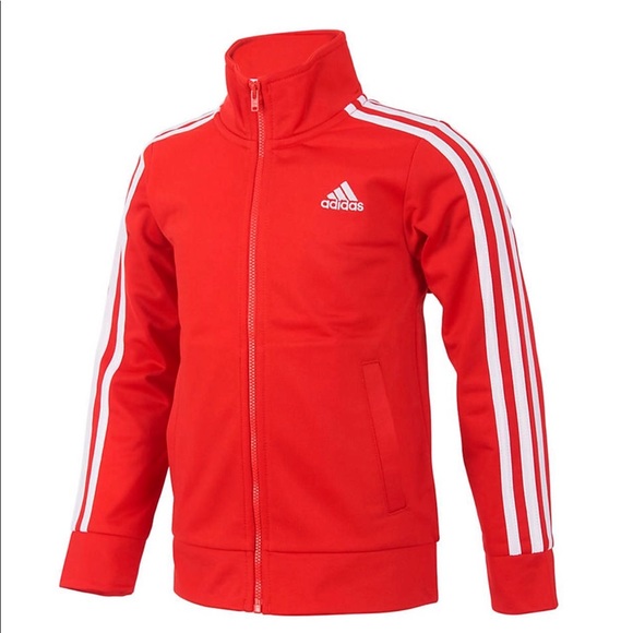 boys red adidas jacket